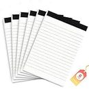 A6 Small Notepads for Office 6 Pack 4 x 6 In Pocket Note Pad for Reminders and Notes Writing Pads of Work Memo Pads Lined Paper for Home Note Pads for Household To Do List Scratch Pads 30 Sheets Each