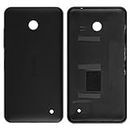 Gehäuse Backcover Akkudeckel Ersatzteile kompatibel mit Nokia 630 Lumia Dual Sim, 635 Lumia, (schwarz, mit Seitenknopf)