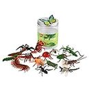 BOHS Bug Play Figures, Realistic Insect Toys for Educational Projects - 16 Pcs, 2-3 Inch in Length - Perfect Party Favors, Birthday Cake Stand - XB-LB523.