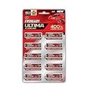 Eveready Ultima Alkaline AA Battery| Pack of 10 | 1.5 Volt | 400% Long Lasting |Highly Durable & Leak Proof | Alkaline AA Battery for Household and Office Devices