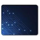 Blue Electronicâ€‹ Chip Computer Gamer Mouse Mat Pad Computer PC Laptop Gaming Office Home Desk Accessory Gadget 16936