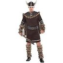 Amscan Viking Warrior Costume, Medium to Large, Brown