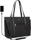 Laptop Tote Bag for Women 17.3 Inch Laptop Bag Waterproof Nylon Teacher Bag Work
