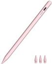 Pencil for iPad 2018-2023, HATOKU Quick Charging Pen with Tilt Sensitivity & Palm Rejection, Magnetic Pen Compatible with iPad Air 3/4/5, iPad Mini 5/6, iPad 6-10 Gen, iPad Pro 11"/12.9" (Pink)