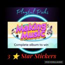 For Monopoly Go Stickers 3⭐ Star New Album Making Music