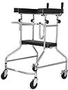 Entros Multifunctional Rollator Walker | Height Adjustable Rollator with Armrest, Seat, and Wheel Brakes | Walker for Senior Citizens, Old People, Handicaps, and Surgery Patients | Adult Rollator
