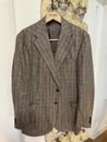 The Armoury By Ring Jacket Prince Of Wales Check 100% Silk Model 3 Sport Coat 56
