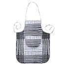 Heart Home Apron|PVC Unique Check Printed Kitchen Chef Cloth|Waterproof Centre Pocket Apron With Tying Cord for Men & Women (Gray)