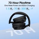 PRO wireless stereo headset Bluetooth 5.3, bass HIFI 3D ,70H battery life, black