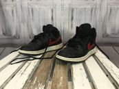Nike Air Jordan Black Red White  Boys Shoes Casual Sneaker Sport Size 4.5 Kids
