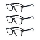 Suertree Feder Scharnier (3 Pack) Lesebrillen Sehhilfe Augenoptik Brille Lesehilfe für Damen Herren von 1.25X BM151