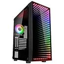 Kolink Void Rift PC Case Midi Tower Case with ARGB-Lit Front, Glass Case PC with Vertical GPU Installation Possible, Computer Case Gaming, Tempered Glass Case for PC, Computer Case ATX
