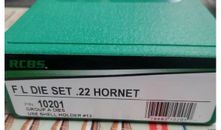 Brand new! RCBS 22 HORNET DIES 10201 FREE PRIORITY SHIPPING