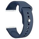 Tobfit Silicone Band for Fitbit Versa 3 4 Fitness Tracker,Soft Sport Strap for Fitbit Sense Fitness Tracker (Watch Not Included), Adjustable Wristband with Metal Buckle for Men Women