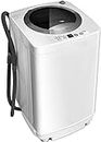 Giantex Portable Washing Machine, Full Automatic Washer and Spinner Combo, with Built-in Pump Drain 8 LBS Capacity Compact Laundry Washer Spinner for Apartment RV Dorm