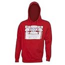 Budweiser Classic Label Hoodie Sweatshirt, Red, XX-Large