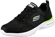 Skechers Men's Skech-air Dynamight Venturik Sneaker,Black Synthetic/Textile/Lime Trim,10 UK