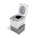 TROBOLO WandaGO composting Toilet, Portable Outdoor Camping Toilet, Dry Toilet with Height Adjustment