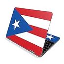 MightySkins Skin for Samsung Chromebook Plus V2 12" (2019) - Puerto Rican Flag | Protective, Durable, and Unique Vinyl Decal wrap Cover | Easy to Apply, Remove, and Change Styles | Made in The USA