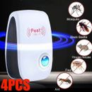 4Stk Electronic Ultrasonic Pest Repelle Mosquito Cockroach Killer Repeller Mouse