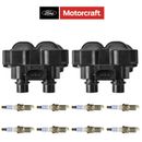 MOTORCRAFT Platinum Spark Plug + Engine Ignition Coil For Ford Escort 2.0L L4