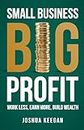 Small Business, Big Profit: Work less, earn more, build wealth