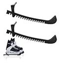 Ice Skate Guards, Figure Skate Blade Guards, Hockey Skate Guards, Hockey Stick Blade Protector for Ice Skating Shoes, Universal Ice Hockey Skates Blade Covers, Ice Skating Accessories (Black)
