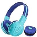 SIMOLIO Wireless kids Headphones with Volume Limited, Kids Headphones Bluetooth for Hearing Protection, Kids Headsets Wireless, Over-Ear kids Headphones Bluetooth and Wired for Girls,Boys,Teens (Mint)