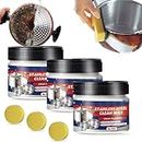 Stainless Steel Clean Wax, Magical Nano-Technology Stainless Steel Cleaning Paste, Stainless Steel Cleaning Paste, Metal Polish Paste, Stainless Steel Cleaner and Polish for Appliances (3 PCS)