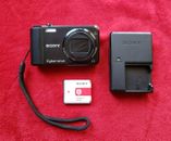 Sony Cyber-Shot DSC-H70 16.1MP Digital Camera Black w/ Battery & Charger! TESTED