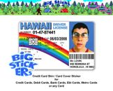 Super Bad Mc Lovin Credit Card SMART Sticker Skin Wrap, Card Sticker Decal