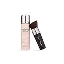 MagicMinerals AirBrush Foundation by Jerome Alexander – 2pc Set with Airbrush Foundation and Kabuki Brush - Spray Makeup with Anti-aging Ingredients for Smooth Radiant Skin (Medium Dark)