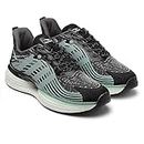 ASIAN Men's AIRWEAVE-06 Sports Running Shoes with Ultra Soft Advanced Knit Technology Lightweight TPU & TPR Sole with Memory Foam Insole Casual Sneaker Shoes for Men's & Boy's Black Mint