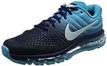 Nike Men's Air Max 2017 Running Shoes, Navy/Blue, 11