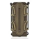 Gexgune 9mm Universal Pistol Magazine Pols Holster Molle Clips de cinturón Tactical Fastmag Holder Soft Shell Bag Singal mag Carrier Hunting Airsoft Gear Fit para 45APC AK M4 Glock