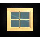 Fenster Holzfenster 50 x 50 cm mit Blende und Sprossenkreuz Gartenhaus NEU