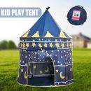 Blue Kids Playhouse Play tent Pop Up Castle Princess Indoor Outdoor( Girls/Boys)