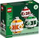 LEGO Christmas Decor Set 40604 GWP - Craft 3 Colorful Ornaments (182 pcs)