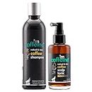 mCaffeine Coffee Hair Boost & Hair Fall Control Kit | Shampoo & Scalp Tonic with Pro-vitamin B5 & Proteins | Sulphate, Paraben & Mineral Oil Free | For Men & Women