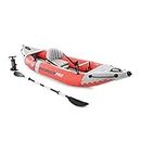 Intex Excursion Pro K1 Kayak, Professional Series Inflatable Fishing Kayak, 1-Person, red