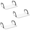 3 x Over Radiator Airer Dryer Clothes Drying Rack Rail Towel Holder Hang