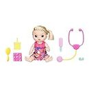 Baby Alive Sweet Tears Baby Blonde Hair Doll, Drinks And Cries Tears, With Doctor Visit Accessories, Toy For Kids Ages 3 Years Old And Up,Multicolor