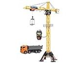 Dickie Toys 48 Mega Crane and Truck Vehicle and Playset