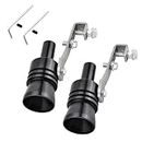awlbed 2 PCS Car Turbine Sound Whistle Simulator, 4" x 0.9" Blow Valve Tip Sound Emulator Exhaust Pipe Sounder, Tail Whistle Turbine Whistle Roarer, Universal Accessories for Most Cars (Black #M)