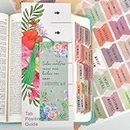 Spanish Bible Tabs Pestañas para Biblias en Español with Bookmark and Guide Card Elegant Bible Study Supplies for Women and Men - Boho