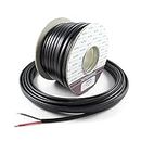 Automotive FLAT Twin 2 Core Cable 12v 24v Thin Wall Wire (25 AMP Rated 2mm²) 5/10/30/50/100 Metre (5 Metre Coil)