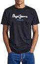 Pepe Jeans Eggo Camiseta para Hombre Regular Fit Manga Corta Negro, XL