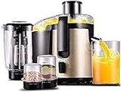 Juicer Machines,Machine à presse-agrumes à large bouche, extracteur de jus facile à nettoyer, Centrifugal Juicer for Fruits Vegetables