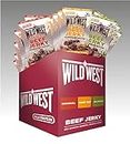 Wild West Beef Jerky, Mix Box 25g, 12er Pack mit 4x Original, 4x Honey BBQ, 4x Jalapeno - Beef Jerky high Protein Trockenfleisch, Protein Snack