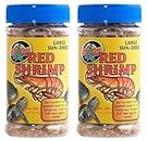 Zoo Med 2 Pack of Large Sun-Dried Red Shrimp, 0.5 Ounces Each, Treat for Large Tropical Fish and Aquatic Turtles